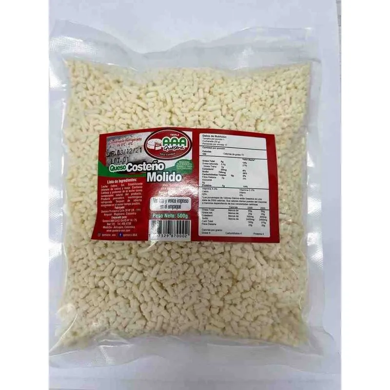 QUESO AAA 500G COSTENO MOLIDO AAA QUESERA