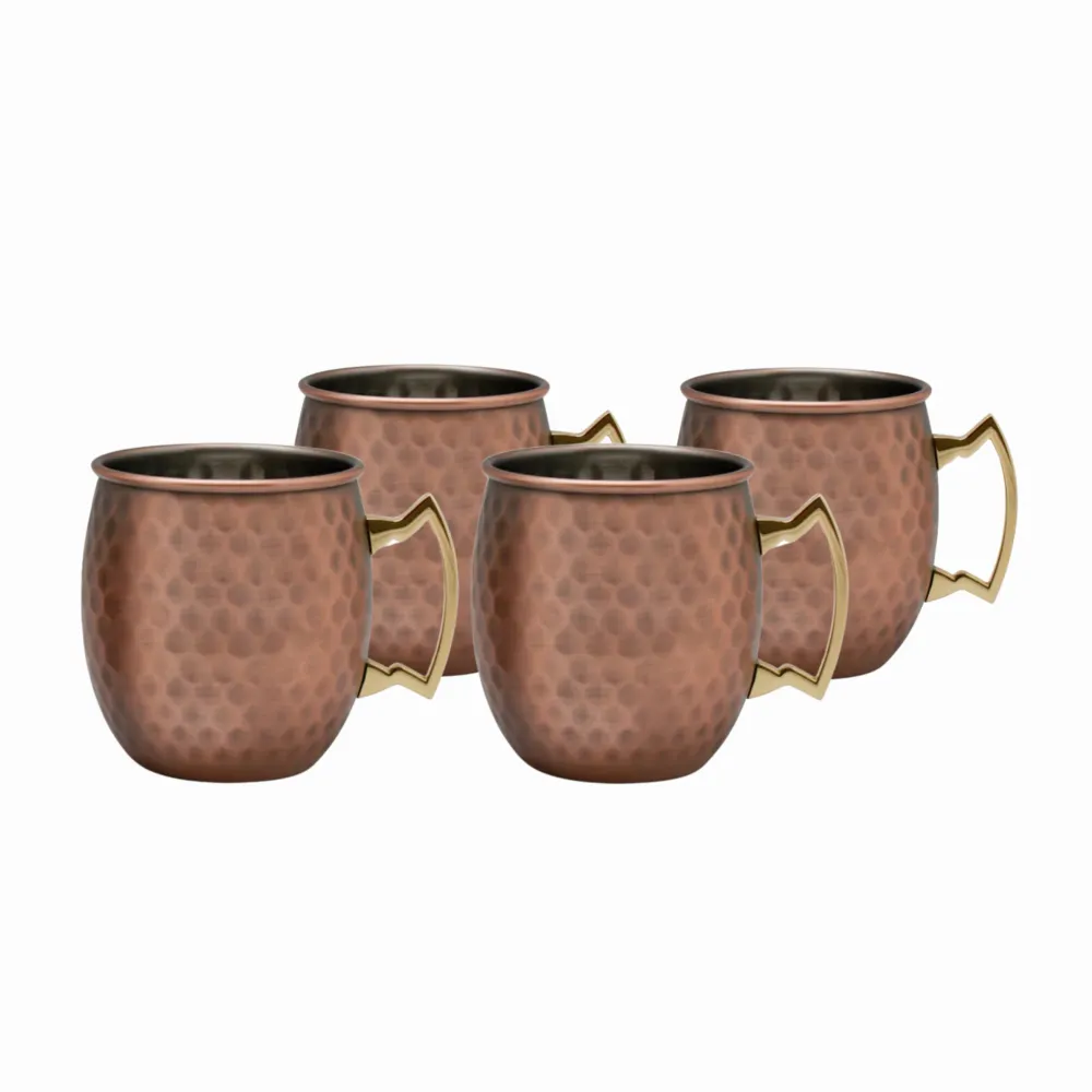 Kit 4 Mug Cobre Martillado WAYU