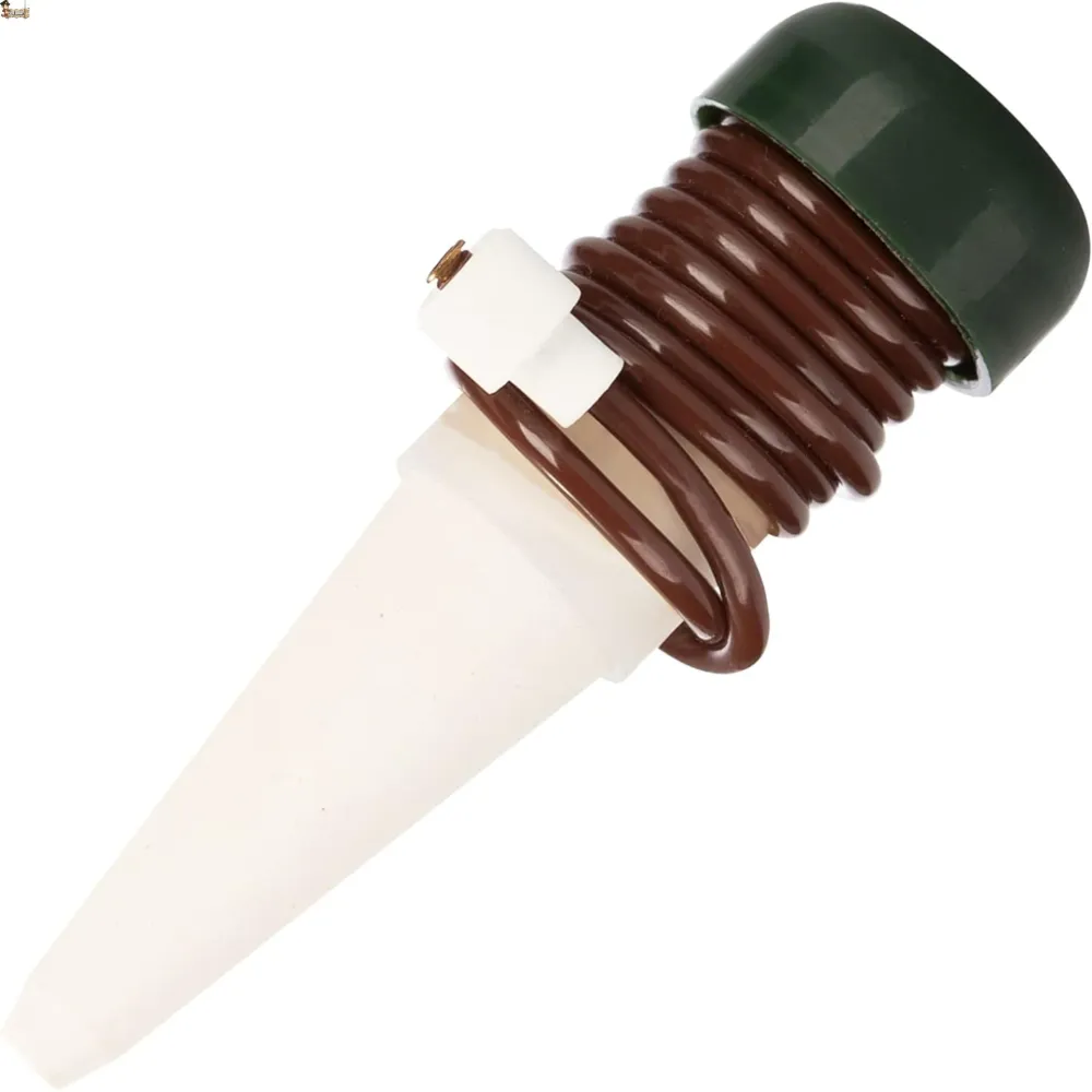 Pack de 8 Conos de riego de cerámica para regar plantas y macetas en vacaciones. Regador automático por goteo demanda. Est...