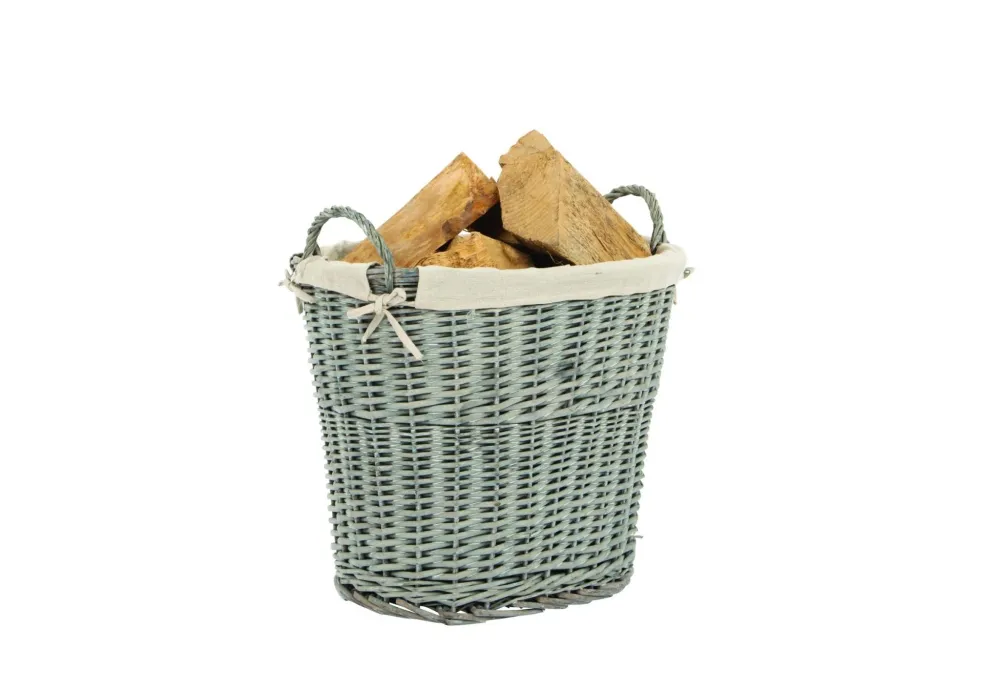 Cesta de troncos de mimbre Practo Home