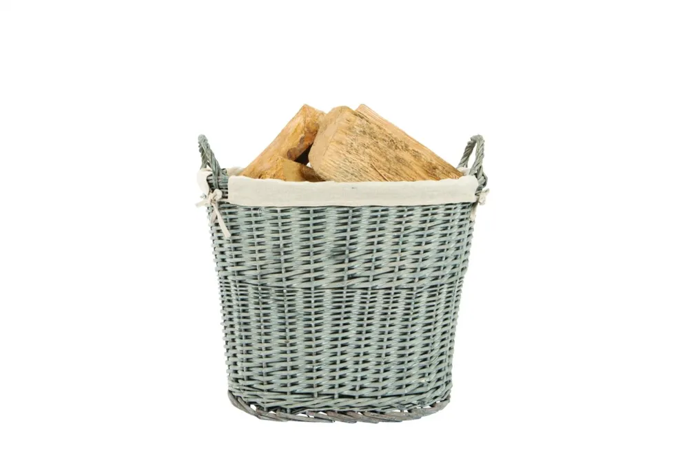 Cesta de troncos de mimbre Practo Home