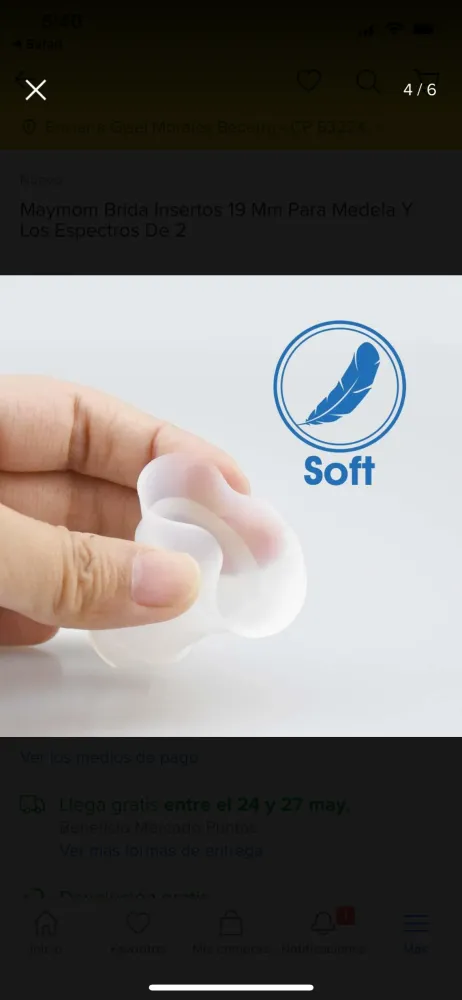 Inserto para copa 15mm maymom