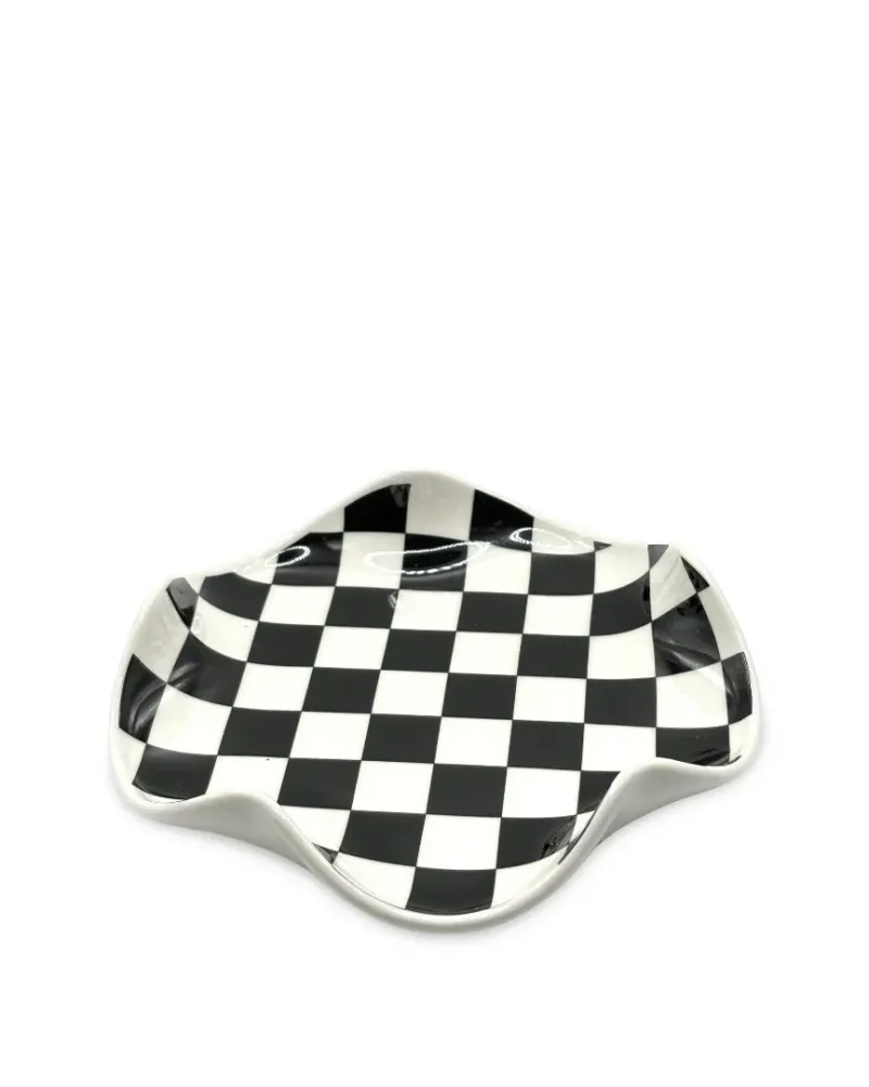 Joyero de cerámica Gingham Pot & Decor
