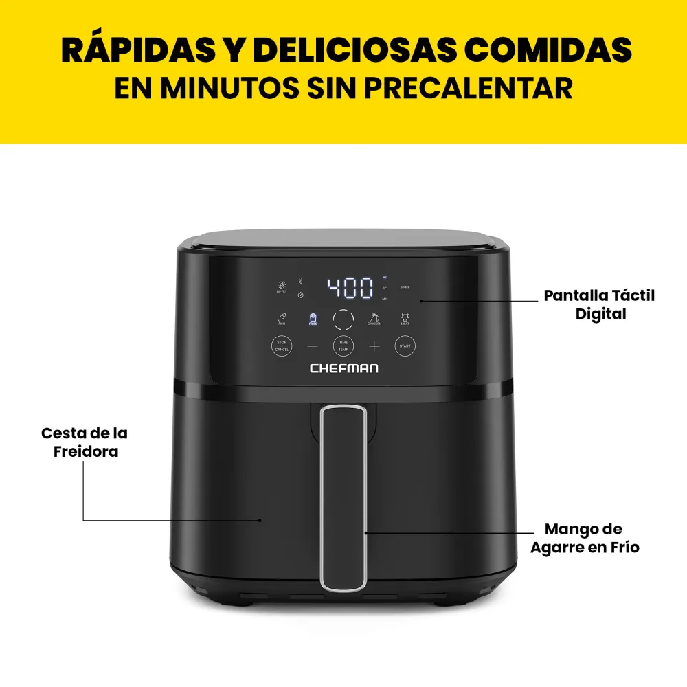 Chefman - Freidora de Aire Digital de 5.7 L Chefman Mexico
