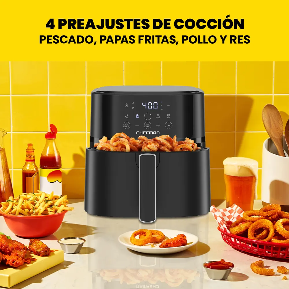 Chefman - Freidora de Aire Digital de 5.7 L Chefman Mexico