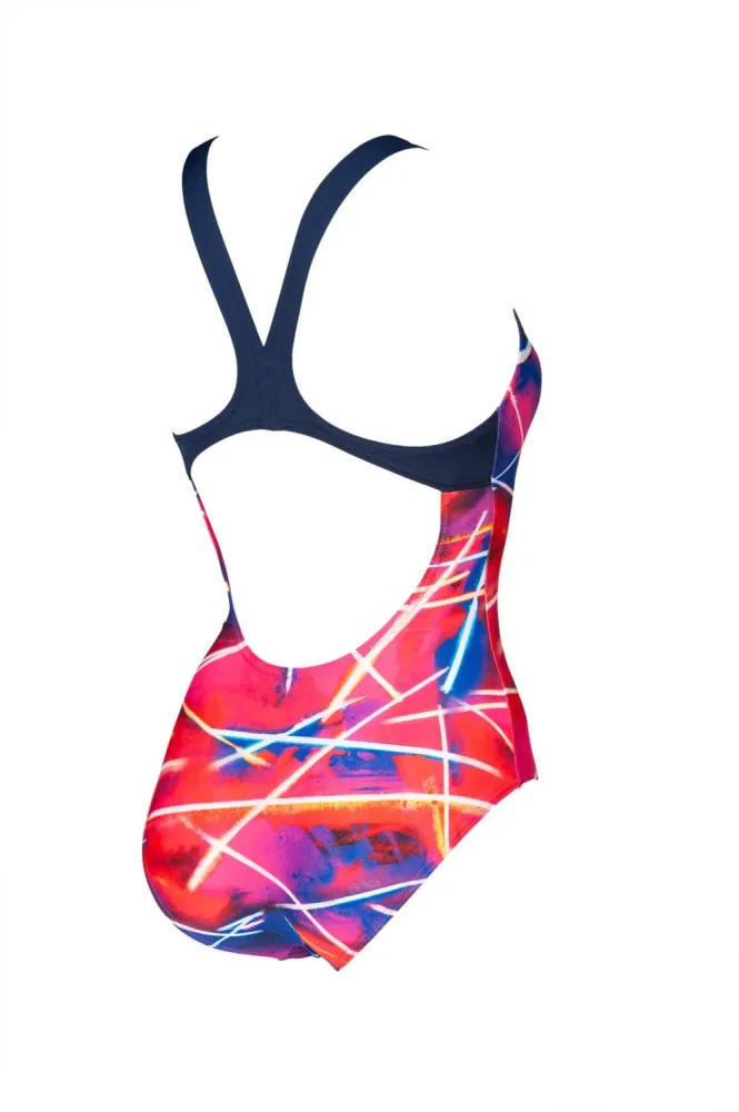 Traje de Baño Light Beams Swim Pro Back Para Mujer Rosa arena