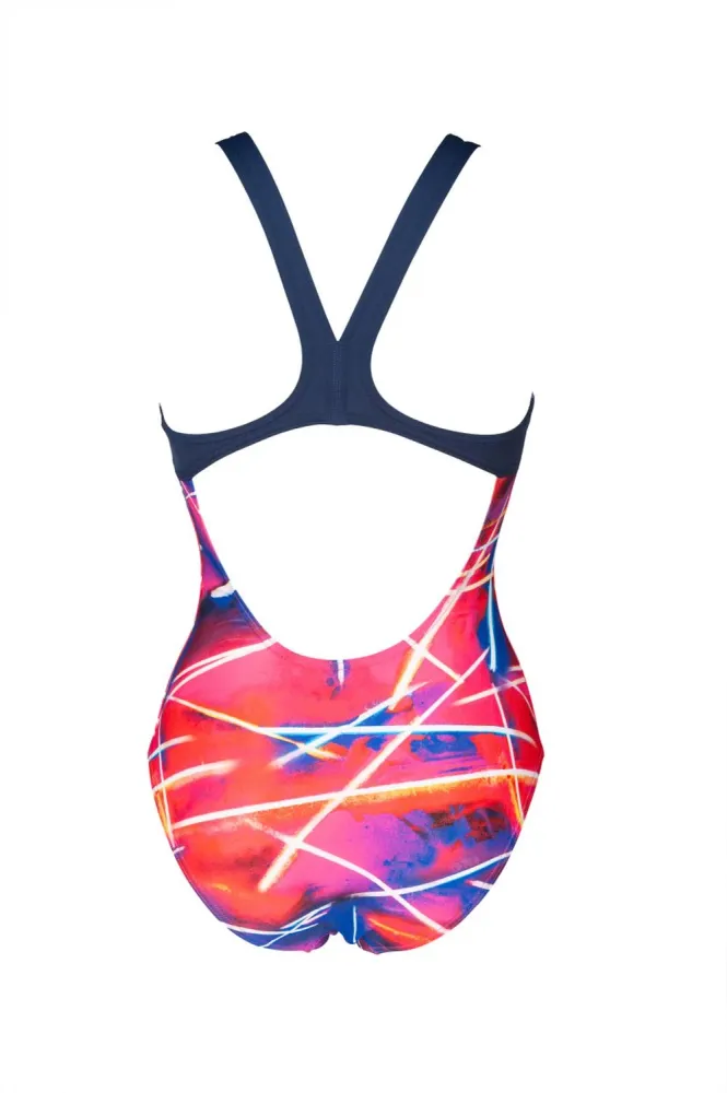 Traje de Baño Light Beams Swim Pro Back Para Mujer Rosa arena