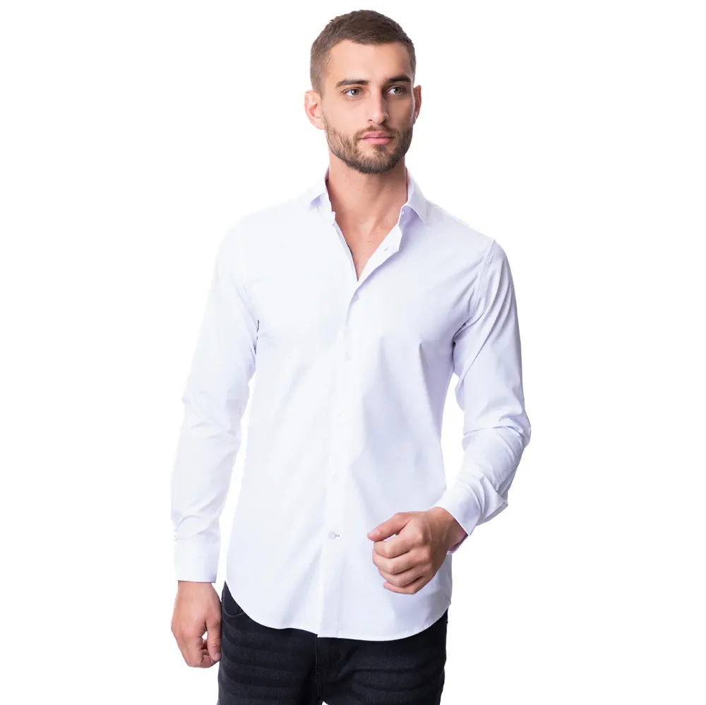 Camisa Bambú Blanca Vermonti - Modelo H8236