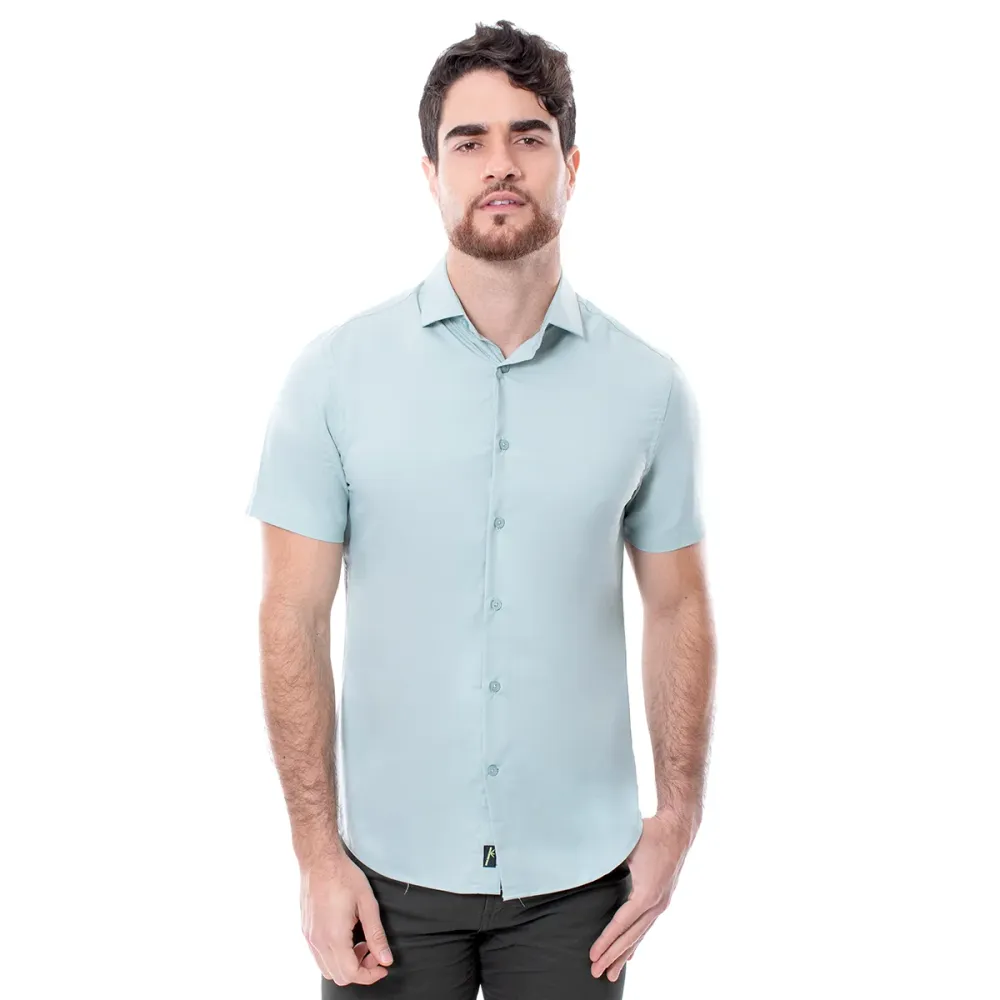 Camisa De Bambú Verde Classic Fit Para Hombre | Vermonti Aldo Conti Hb940