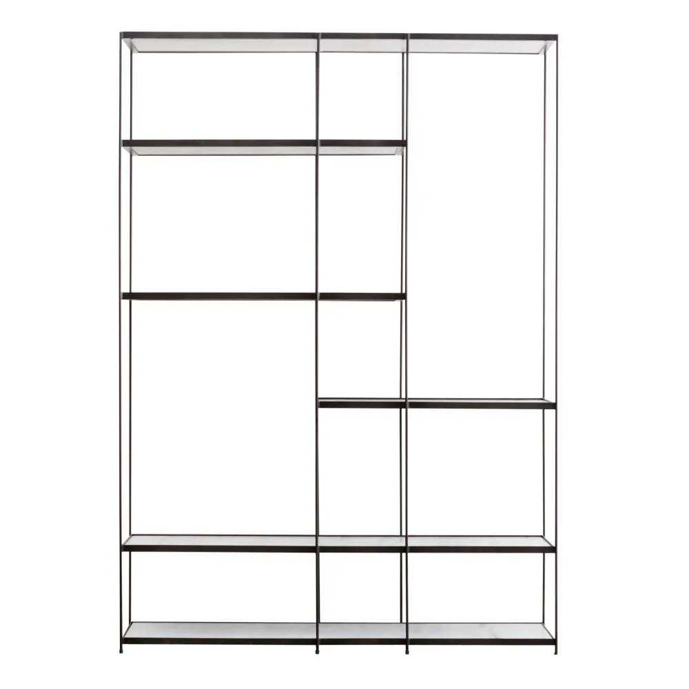 Estante de pared de mármol - Berlín - Mármol blanco - 215 cm