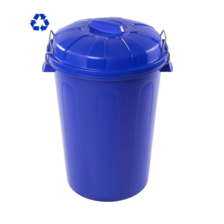 CUBO DE BASURA 100L Plata PlasticForte