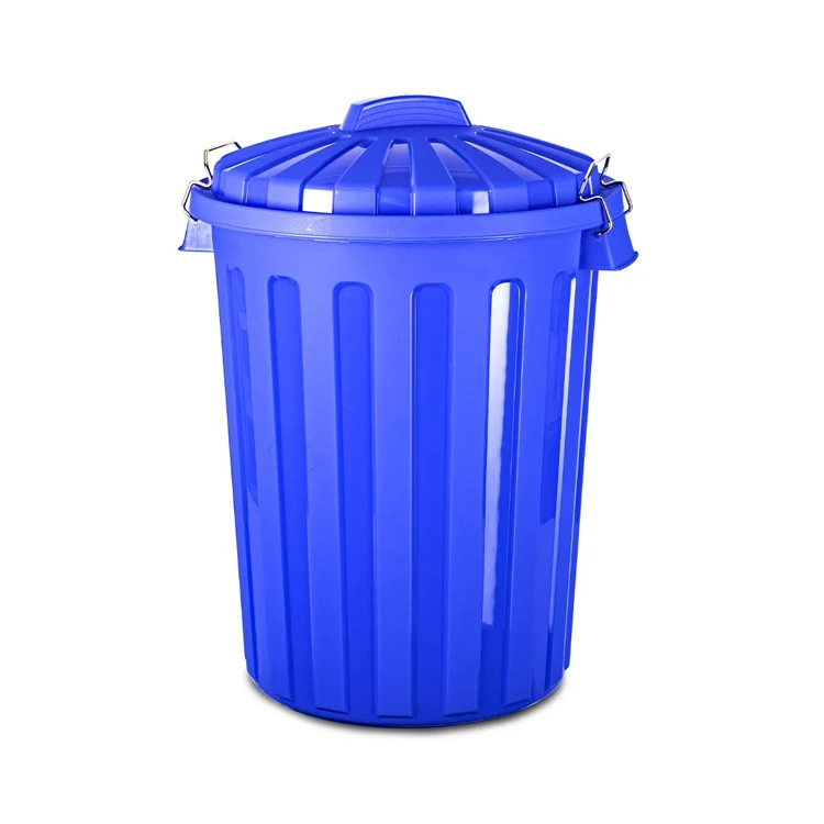 CUBO DE BASURA 70L Plata PlasticForte