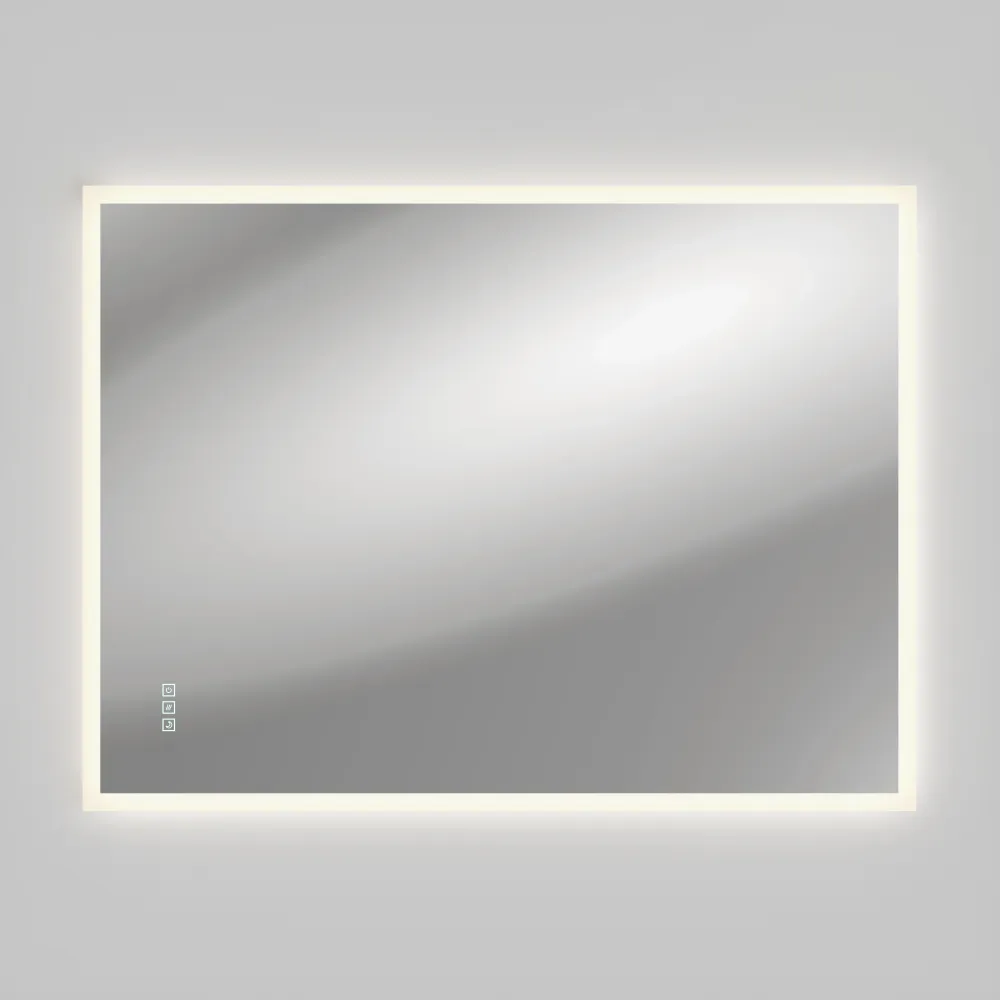 Espejo LED rectangular Mavis de 48" x 36", 3 TCC, con desempañador