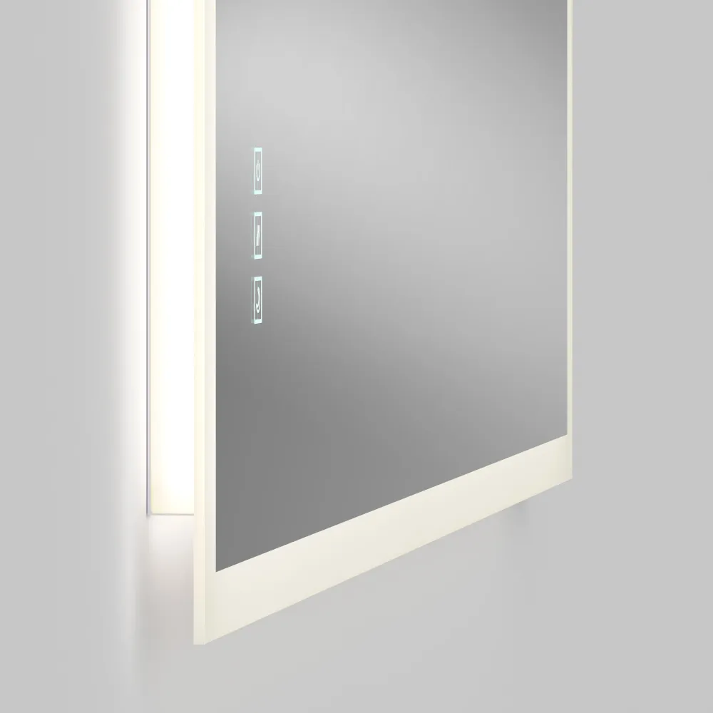 Espejo LED rectangular Mavis de 48" x 36", 3 TCC, con desempañador