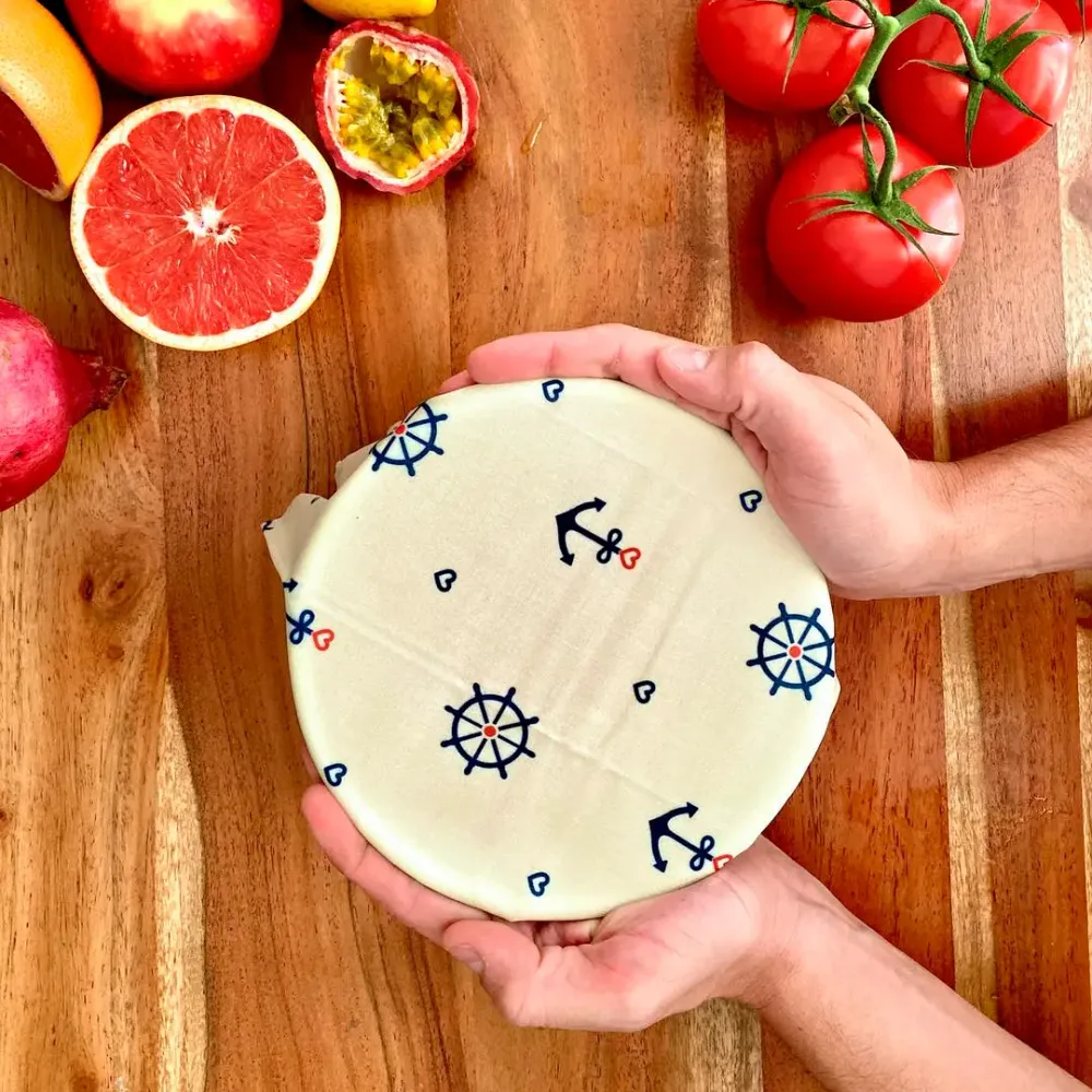 Pack de 3 envoltorios ecológicos para alimentos - Bee Wrap Marin Le Bee Wrap