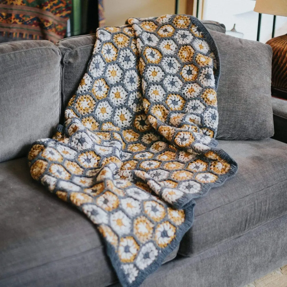 Manta de temporada tejida mano SS Wool