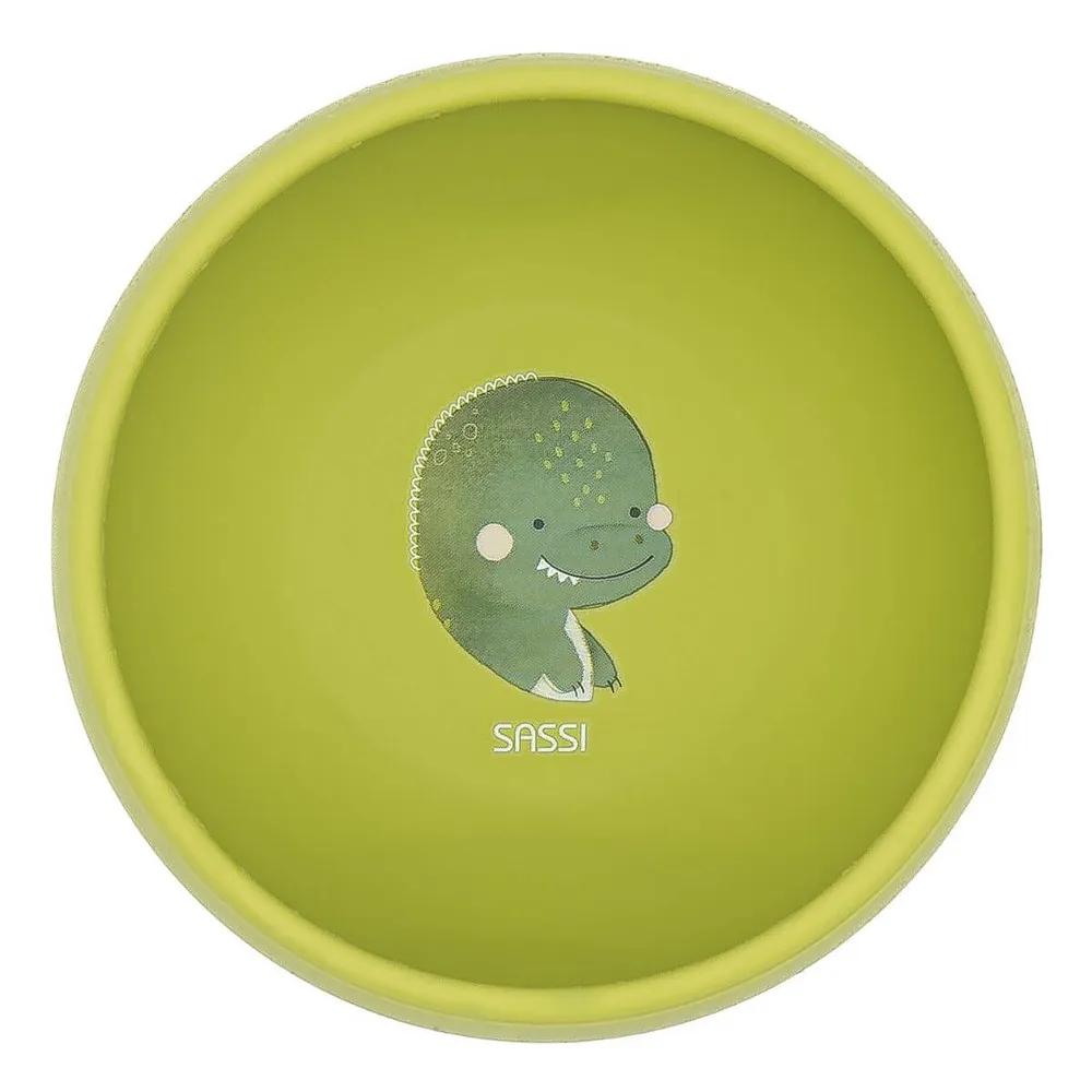 Bol de silicona - Cracky el Dinosaurio Sassi