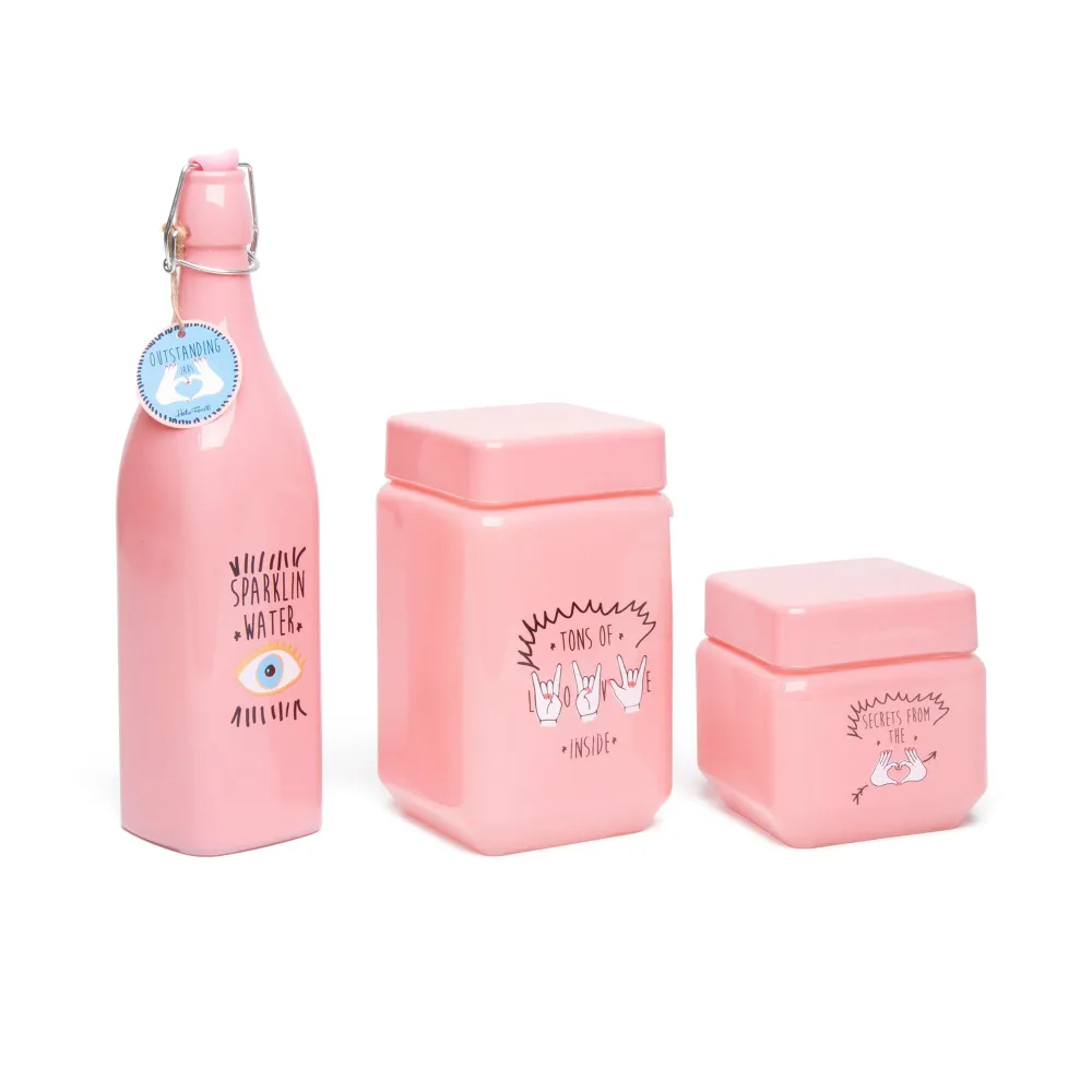 Set Botes de Cocina Rosas Dopamine Concept Store
