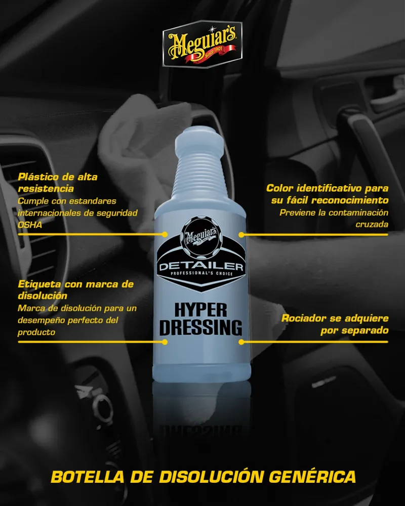 Botella De Plástico Multiuso Meguiars Hyper Dressing Meguiar's