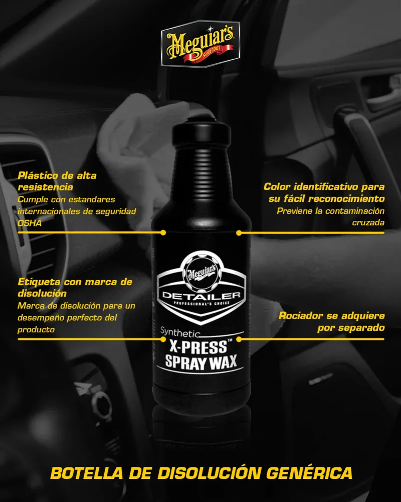 Botella De Plástico Multiuso Meguiars Synthetic X-press Wax Meguiar's