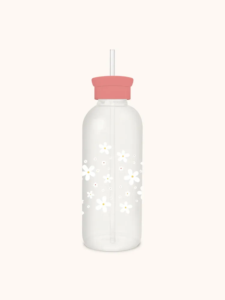 Botella de Vidrio con Bombilla - Get Ready Weekend Studio Oh!