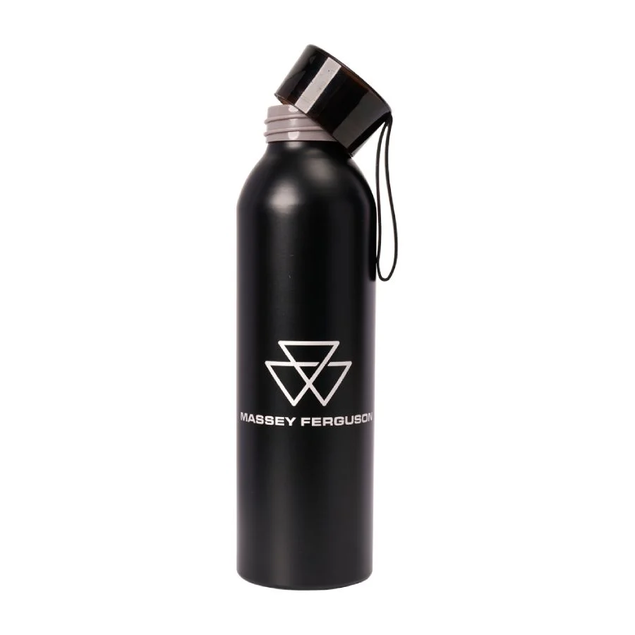 Massey Ferguson Black Aluminium Bottle – Eco-Friendly & Durable | X993422401000 AGCO