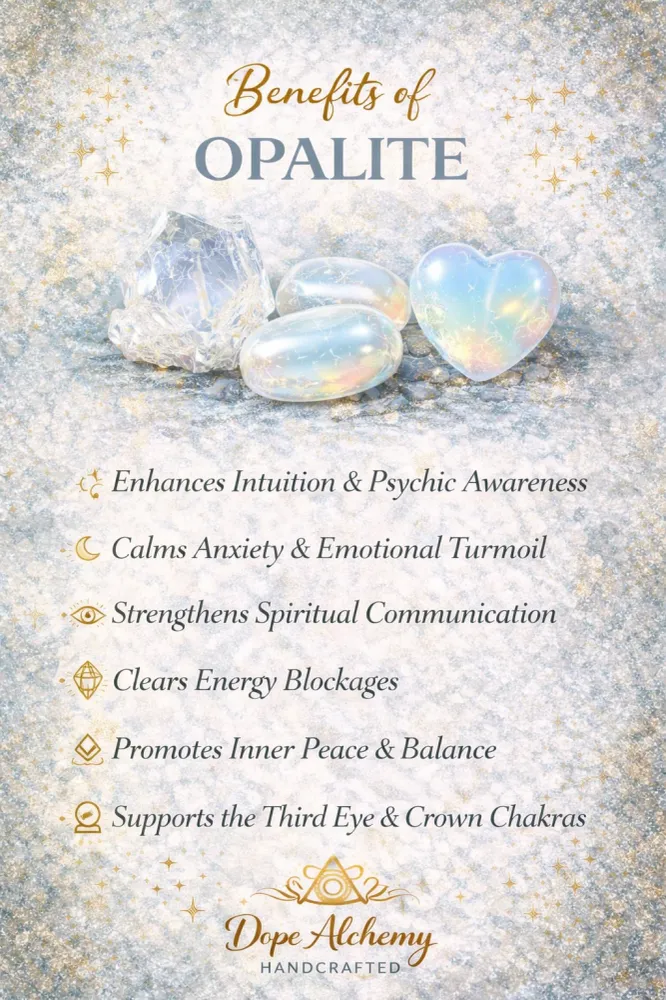 Opalite bra stone Dope Alchemy Handcrafted