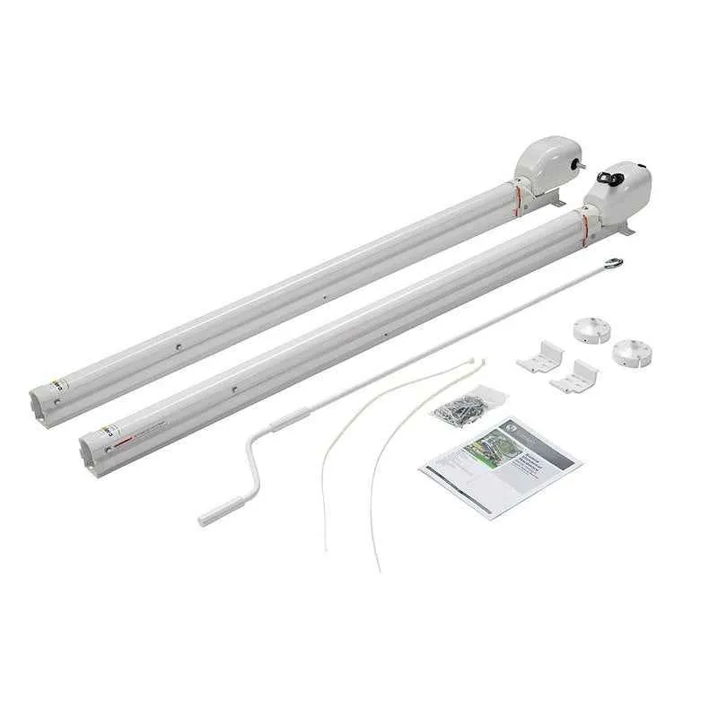 Juego de brazos para toldo manual Solera de 175 cm (69") – Blanco | 2 posiciones de inclinación | 434728 Lippert Components