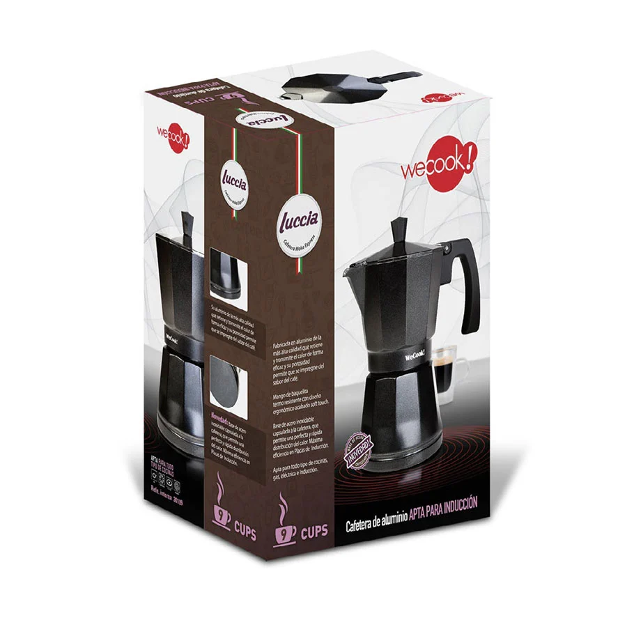 Cafetera Aluminio Induccion - Luccia WECOOK