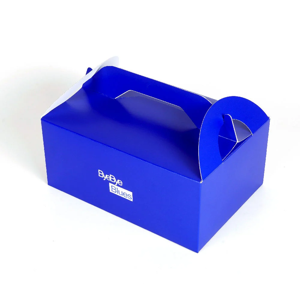 Logotipo impreso personalizado Muffins Postres Galleta Cajas dulces Cajas de embalaje de donas de comida plegables