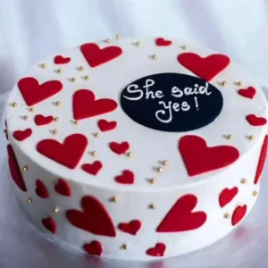 Proposal Cake