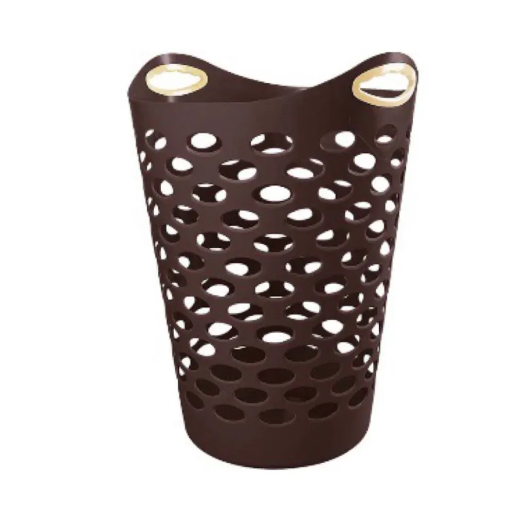 Cesto de Ropa Flexible Cafe Color Plastic