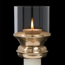 Seguidores de velas - Seguidores de vidrio Rex Processional Cathedral Candle