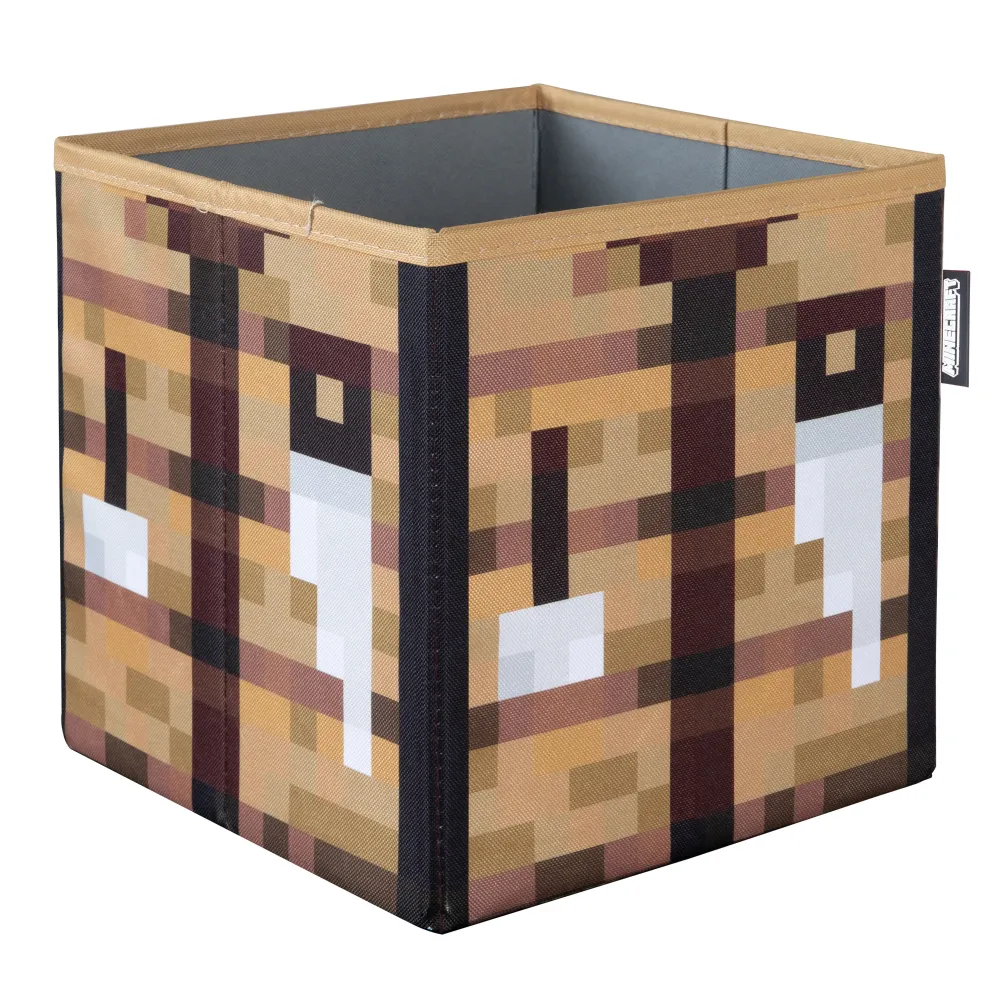 Cajas de tela set de 2 'Minecraft' - plegables - Creeper y caja de madera