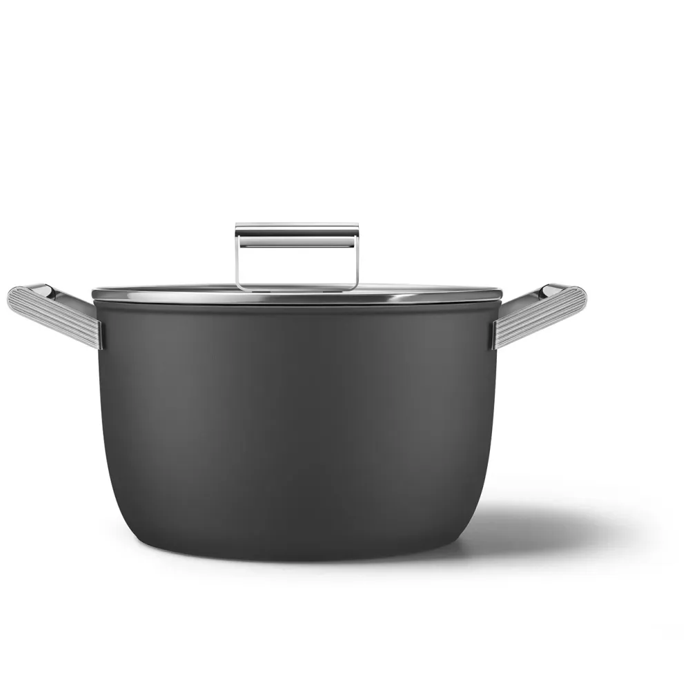 Olla de 26 cm 50's Style Negro SMEG