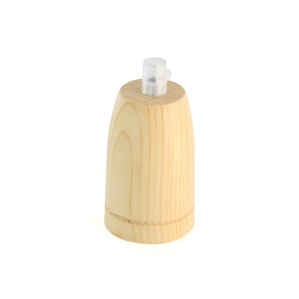 Portalámparas E27 madera