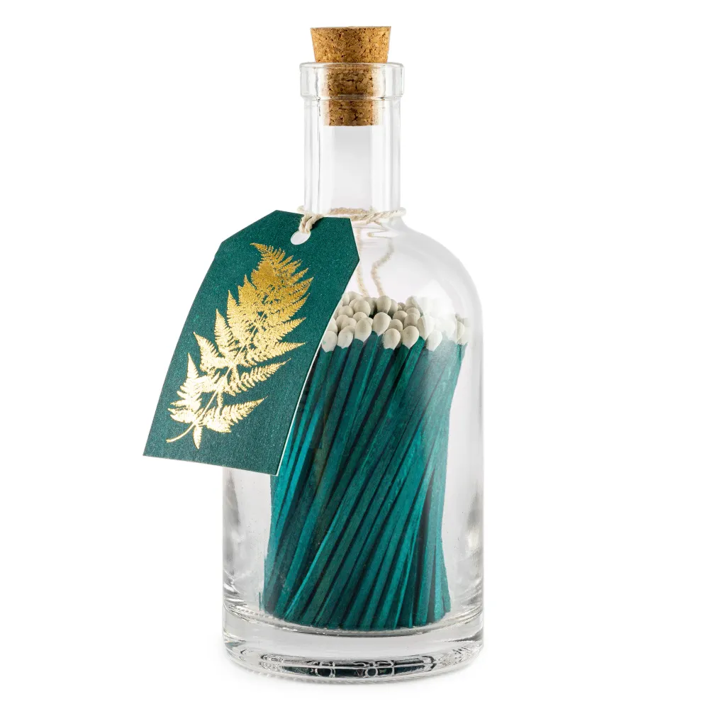 Botella Cerillas Verde Archivist