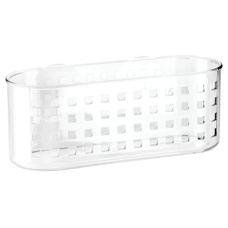 Cesta de ducha de plástico transparente iDesign - Caja abierta