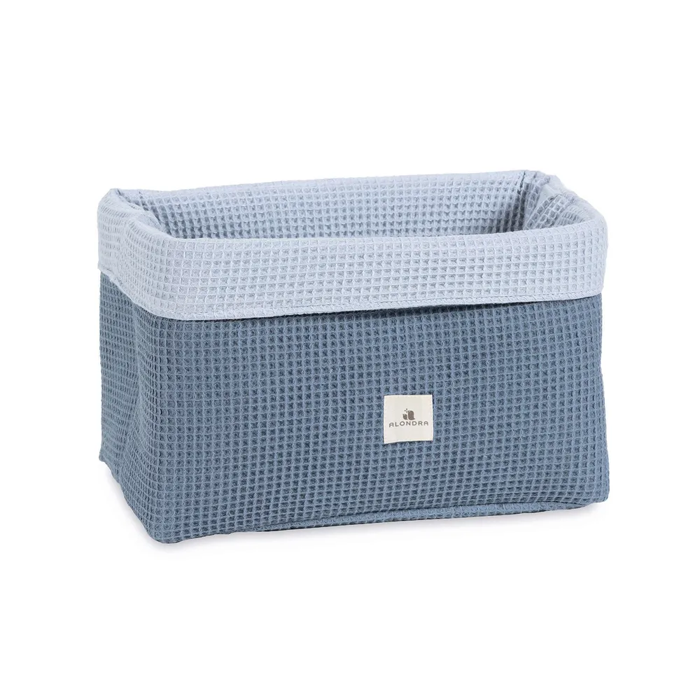 Cesta infantil almacenaje acolchada · Alba Blu 618-121