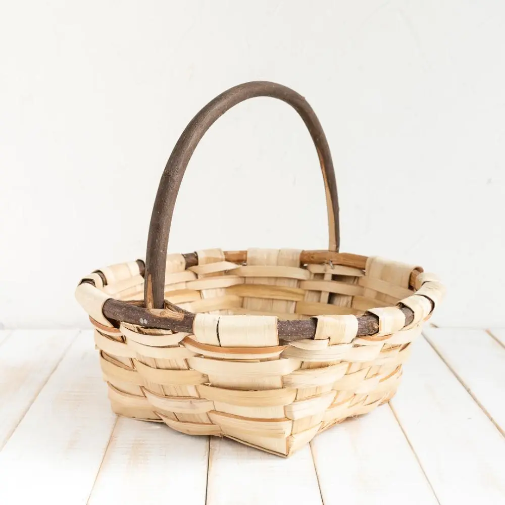 Cesta Castaño Asa Pequeñ Cesteria Luengo