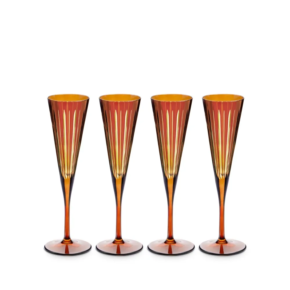 Prism - Copas de Champagne Ámbar (Juego de 4) L'objet