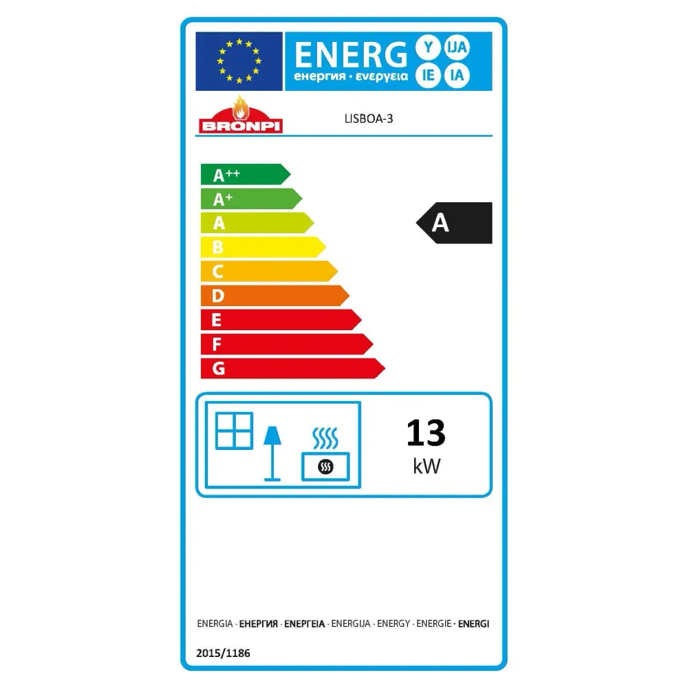Estufa de Leñ Chimenea Lisboa-3C (Bronpi)