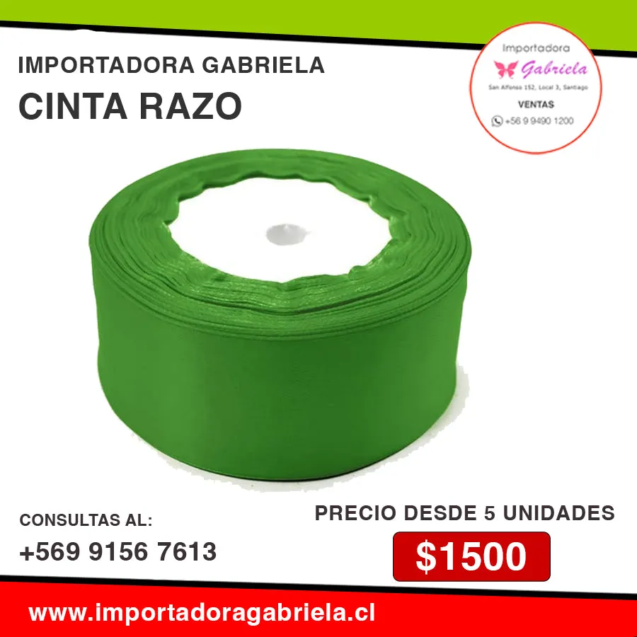 Cinta Razo (Precio desde 5 unidades) Importadora Gabriela