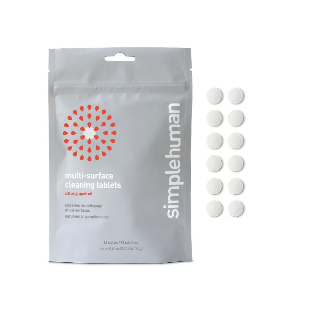 pastillas limpiadoras multi-superficie de toronja simplehuman