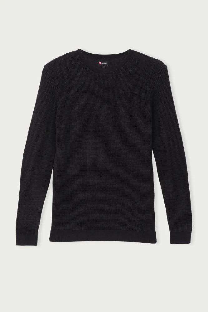 Sueter Hombre Algodon Negro