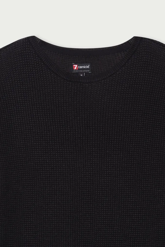 Sueter Hombre Algodon Negro