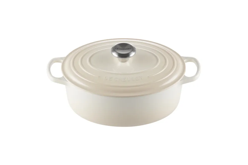 OLLA COCOTTE OVALADA 27cm MERINGUE LE CREUSET