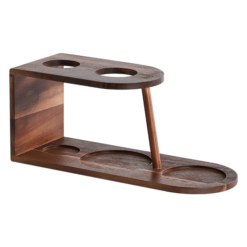 Set de Cafetera Manual con Tetera, Filtro de Vidrio y Soporte de Madera Kuai Kuai
