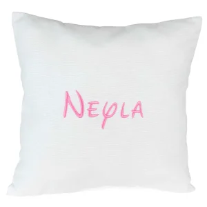 Cojin Bordado Blanco BabySweetandScrap