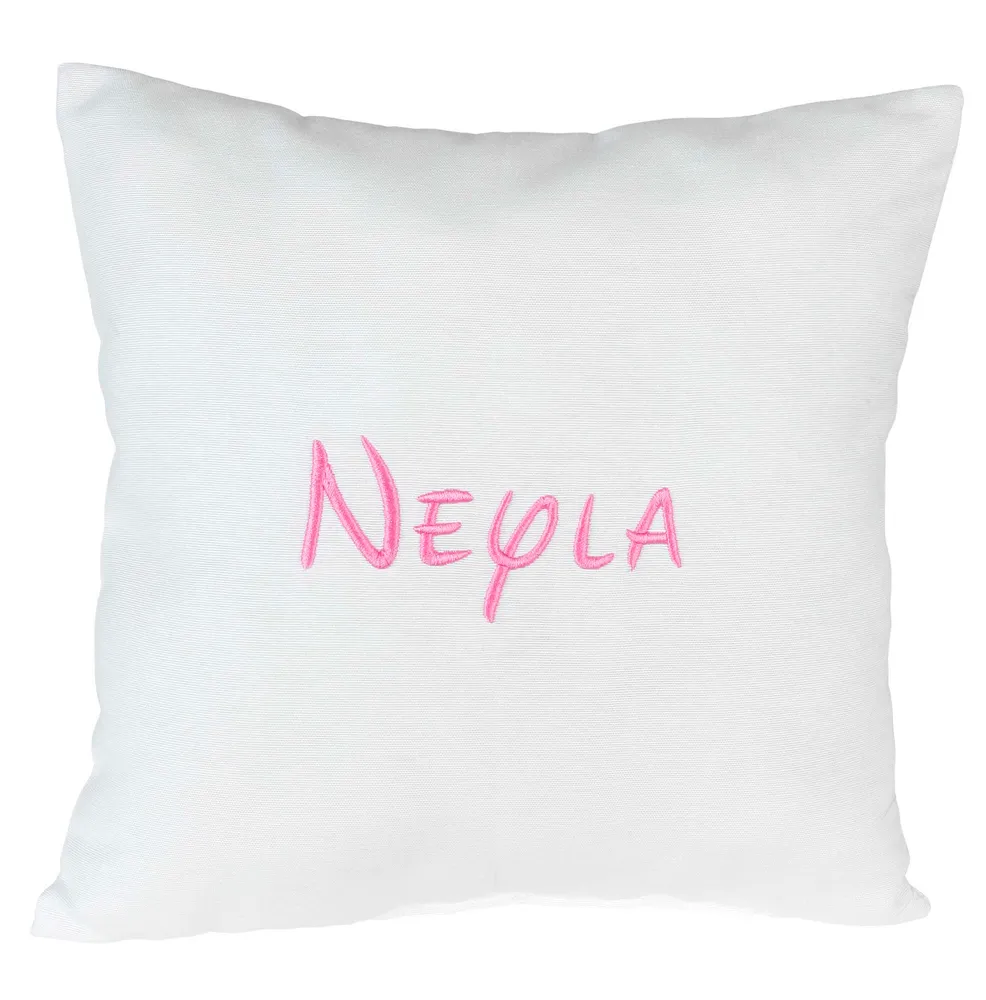 Cojin Bordado Blanco BabySweetandScrap